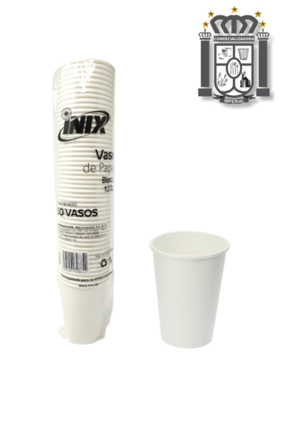 Vaso De Papel Blanco Oz Paq Pzas Imperial Food Service